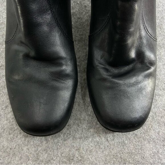 Clarks Gorgeous Black Leather Ankle Boots Women’s Size 9M - Picture 8 of 12